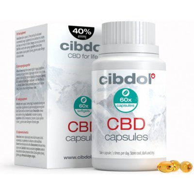 Cibdol CBD 40% 4000 mg 60 kapslí