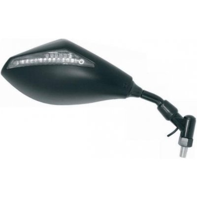 Vicma zrcátko s led blinkrem černé - pravé E347D pro motorku | Zboží Auto