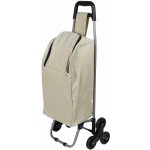 DOCHTMANN Nákupní vozík s izotermickou kapsou, 35 × 92 × 28 cm, béžový – Zboží Dáma