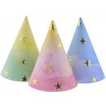 GoDan Párty čepičky barevné s hvězdami 6 ks – Zboží Dáma