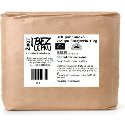 Život bez lepku BIO pohanka kroupa Šmajstrla 1 kg – Sleviste.cz