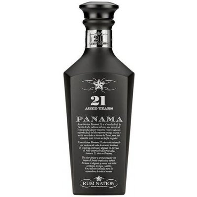 Rum Nation Panama Black 21y 43% 0,7 l (holá láhev) – Zboží Mobilmania