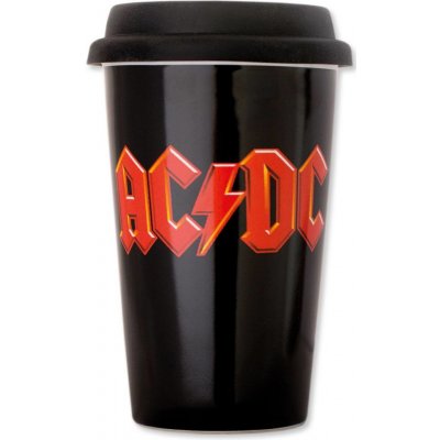 Curepink Keramický cestovní hrnek AC/DC Logo 300 ml – Sleviste.cz