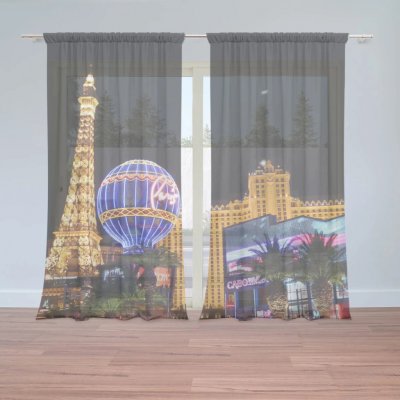 Sablio Záclony Las Vegas 3: 2ks 150x250cm – Hledejceny.cz