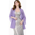 Šifónový šál přes společenské šaty Tmavá lila – Zbozi.Blesk.cz