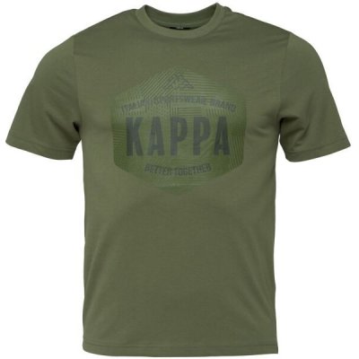 Kappa LOGO GAZIMA pánské triko khaki – Zboží Mobilmania