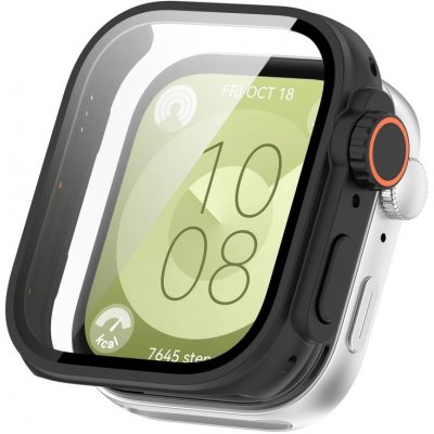 VSECHNONAMOBIL 77203 PC FULL COVER Plastový kryt se sklem pro Huawei Watch Fit 3 černý – Zboží Živě
