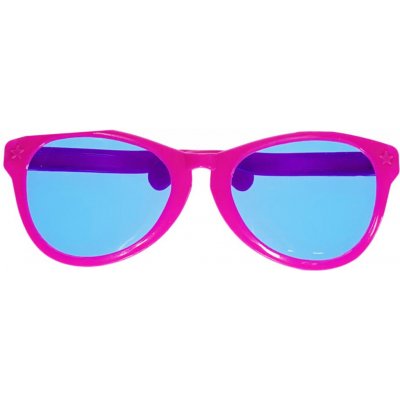 MikroTrading Velké legrační party brýle 26 cm Barva: Růžová – Zboží Mobilmania