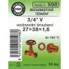 Těsnění k pračce HARTMAN těsnění bezasbestové 3/4" 27*38mm, sada č. 598