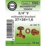 HARTMAN těsnění bezasbestové 3/4" 27*38mm, sada č. 598