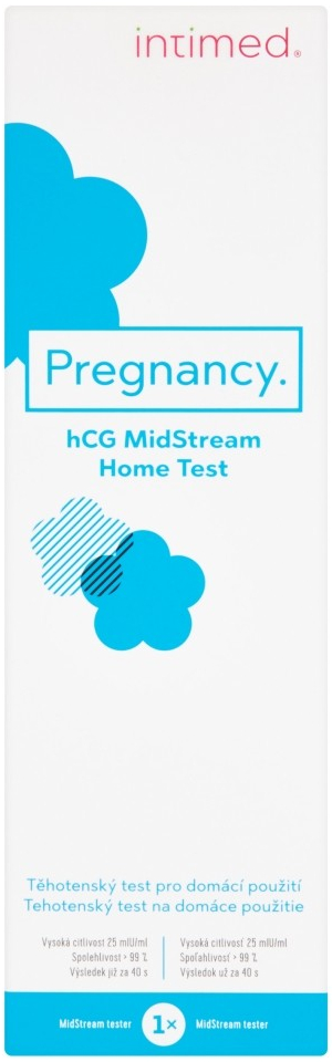 Intimed Pregnancy hCG MidStream těhotenský test pro domácí použití 1 ks od  89 Kč - Heureka.cz
