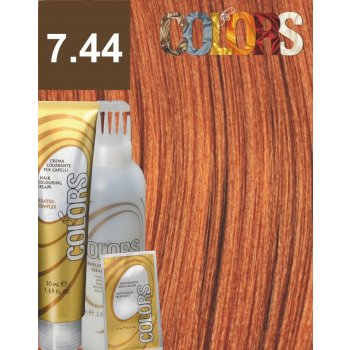 Colors Keratin Complex barva set 7.44 měděná intenzivní