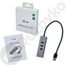 i-Tec USB 3.0 Metal HUB 3 Port + Gigabit Ethernet U3METALG3HUB