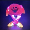 Dětská čepice Plyšová LED svítící čepice Huggy Wuggy Růžová