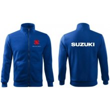 FELPA na zip s motivem SUZUKI modrá