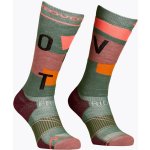 Ortovox dámské lyžařské ponožky Freeride Long Socks Cozy wild herbs – Hledejceny.cz