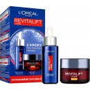 L'Oréal Paris Revitalift Laser denní pleťový krém Revitalift Laser X3 SPF20 50 ml + noční pleťové sérum Revitalift Laser Pure Retinol Night Serum 30 ml dárková sada