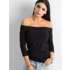 Dámská Trička TOP S ODHALENÝMI RAMENY RV-BZ-4692.42-black