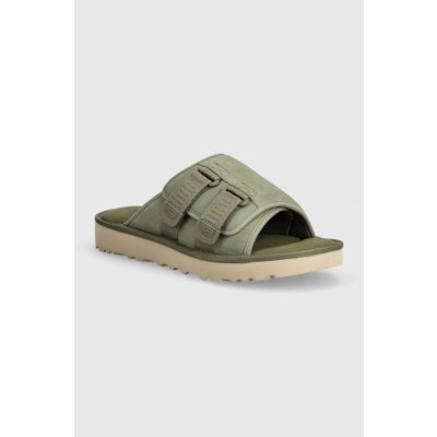 UGG Goldencoast Strap Slide pánské Semišové pantofle zelená