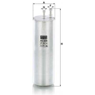 MANN-FILTER Palivový filtr MANN WK8058 – Zbozi.Blesk.cz
