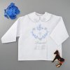 Kojenecké tričko a košilka Krstová košilka chlapecká Srdce z listů