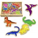 Magnetky pro děti Viga dřevěné magnety 20 ks dinosauři