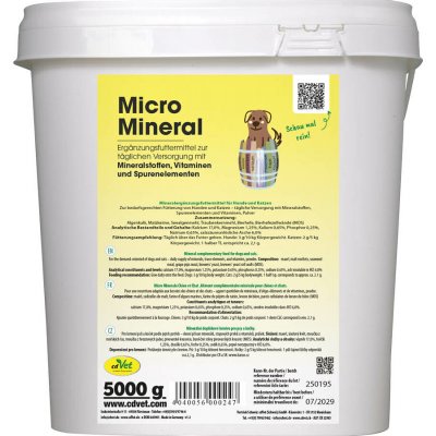 cdVet Micro Mineral 5000 g – Hledejceny.cz