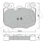 Sada brzdových destiček, kotoučová brzda METELLI 22-1423-0 – Zbozi.Blesk.cz