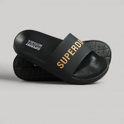 Superdry dámské pantofle Code Logo Pool Sliders Wf310185Am4R černá