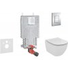 Kompletní WC sada Grohe Uniset tlačítko Skate Cosmo chrom WC Ideal Standard + sedátko 38643SET-KU