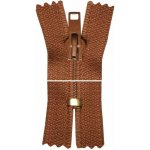 Spirálový zip, nedělitelný - 23cm - hnědý - WICO - BALENÍ 10 ks – Hledejceny.cz