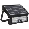 Zahradní lampa ACA Lighting LED solární reflektor se senzorem pohybu CAMPO 8W/4000K/600Lm/IP65/Li-on 3,7V/3Ah, černé