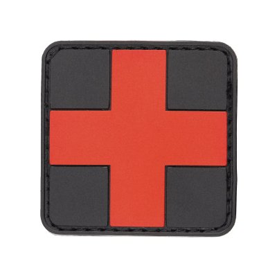 MFH Identifikační štítek - zdravotnický kříž 5x5 cm - suchý zip Olivová -černá – Sleviste.cz