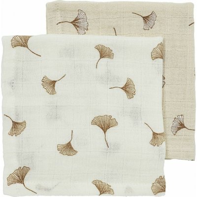 Meyco Mušelínové pleny Ginkgo 120x120 cm Off white/soft sand 2 ks – Hledejceny.cz