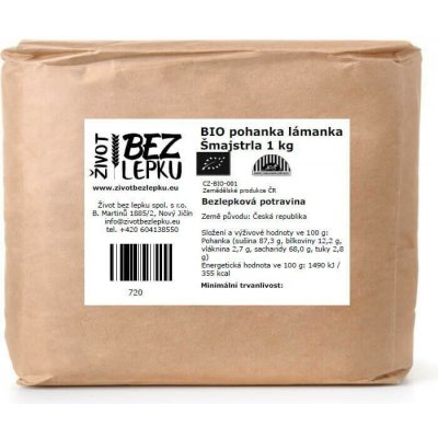 Život bez lepku BIO pohanka lámanka Šmajstrla 1 kg – Hledejceny.cz