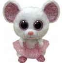 TY Beanie Boos NINA bílá myš baletka 15 cm