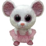 TY Beanie Boos NINA bílá myš baletka 15 cm – Zbozi.Blesk.cz