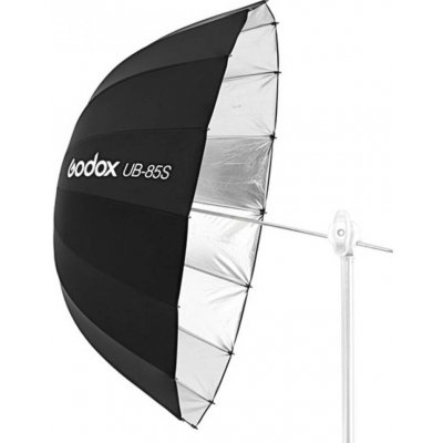 Hluboký stříbrný parabolický deštník Godox UB-85S 85cm – Zbozi.Blesk.cz