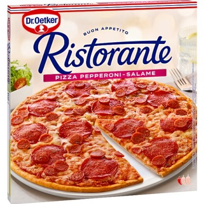 Dr. Oetker Ristorante Pizza Pepperoni Salame 320 g – Hledejceny.cz