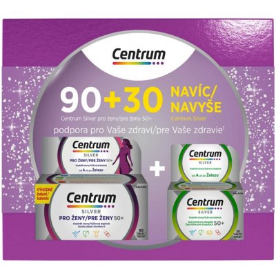 Centrum Silver pro ženy 50+ 90 tablet + 30 tablet – Hledejceny.cz