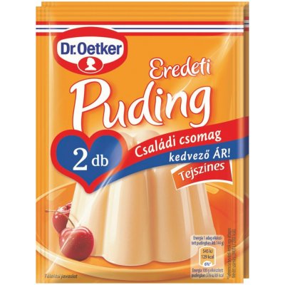 Dr.Oetker Bezlepkový pudink se smetanovou příchutí 2 x 40 g – Sleviste.cz