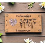 Dekorace z Řečice Dárková dřevěná obálka na peníze k narozeninám – Sleviste.cz