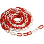 Flomat plastový vymezovací řetěz 25 m x 0,6 cm bílo-červená – Hledejceny.cz