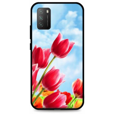 Pouzdro TopQ Xiaomi Poco M3 silikon Tulips