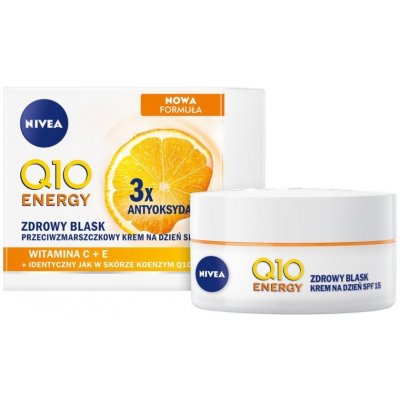 Nivea, Q10 Plus C Rejuvenated + Energised Skin Denný krém proti vráskam SPF15 50ml