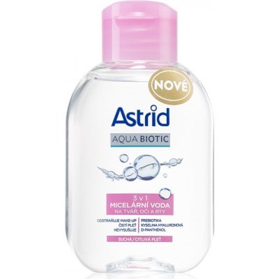 Astrid Aqua Biotic Micelární voda 3 v 1 pro suchou a citlivou pleť 100 ml – Zbozi.Blesk.cz