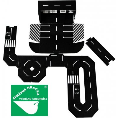 Toddleroad 2003 SADA MĚSTO flexibilní silnice 14 silikonových puzzle dílů – Zboží Dáma