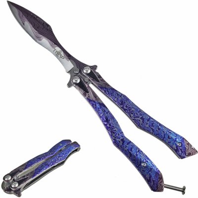 Amont BLUE DAMASCUS nůž motýlek TH-K2818DC_THIRD – Zboží Dáma