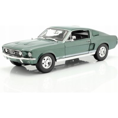 Maisto 1967 Ford Mustang Fastbackmetal zelená 1:18 – Zbozi.Blesk.cz