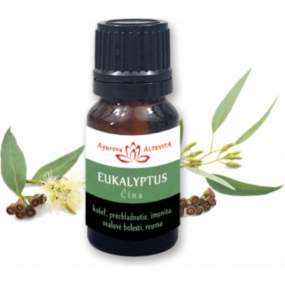 Altevita Bio esenciální olej 100% Eukalyptus 10 ml – Zbozi.Blesk.cz